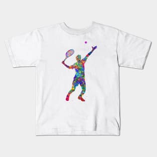 Tennis player man Kids T-Shirt